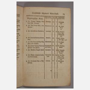 Verzeichnis sämtlicher Herren Stände