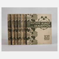 Sieben Bände Deutsche Kunst & Dekoration111