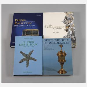 Vier Fachbücher Goldschmiedekunst