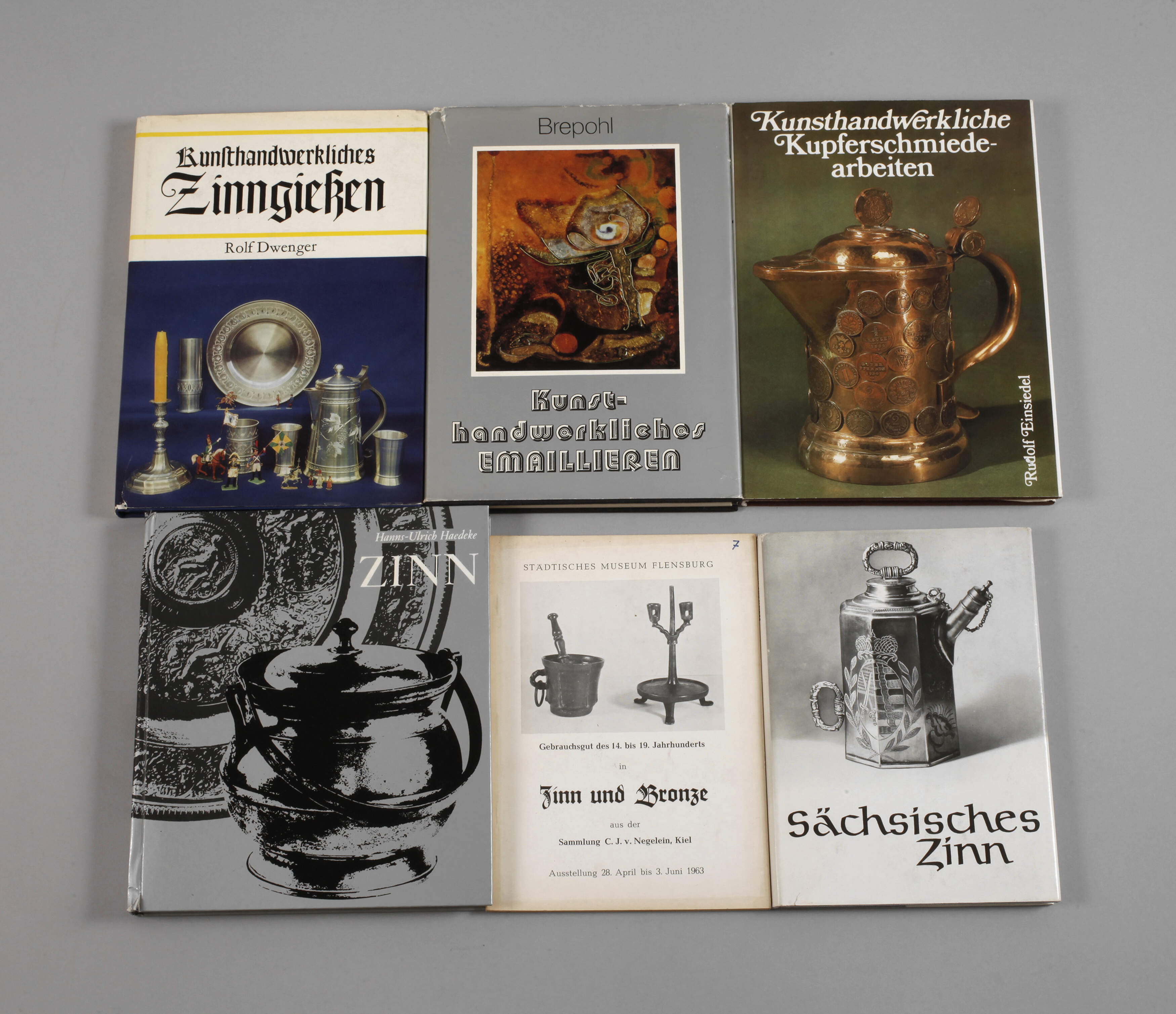 Konvolut Fachbücher Zinn und Metallkunst