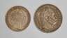 Zwei Silbermünzen, Preußen und Österreich