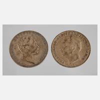 Zwei Silbermünzen Baden111
