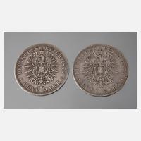 Zwei Münzen Kaiserreich111