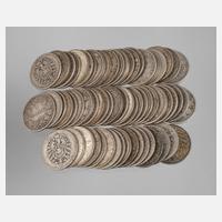 Konvolut Silbermünzen Kaiserreich111