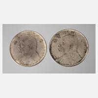 Zwei Silbermünzen China111