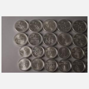 Konvolut Silbermünzen Kanada