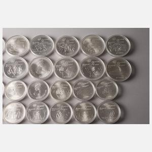 Konvolut Silbermünzen Kanada