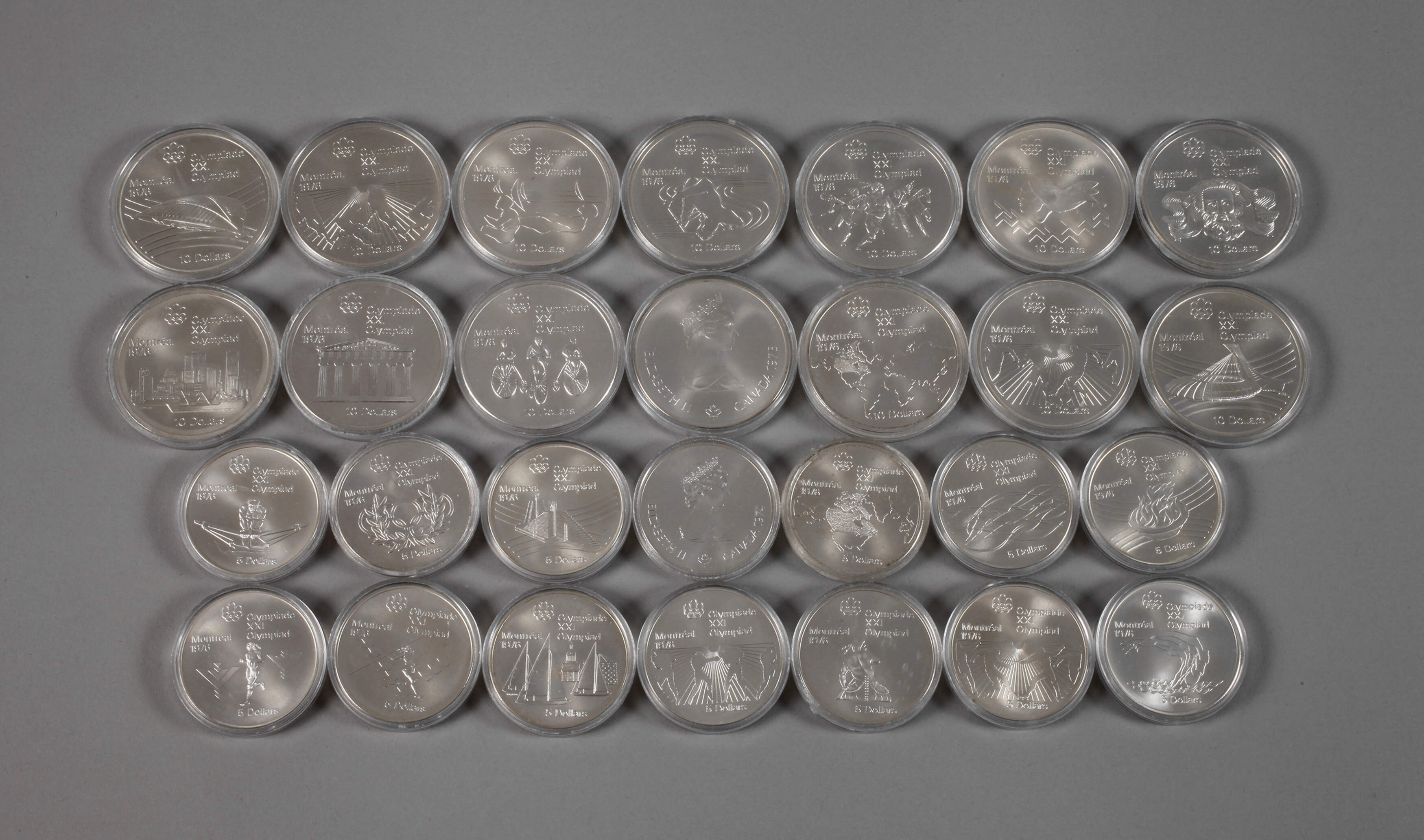 Konvolut Silbermünzen Kanada