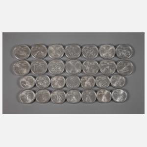 Konvolut Silbermünzen Kanada