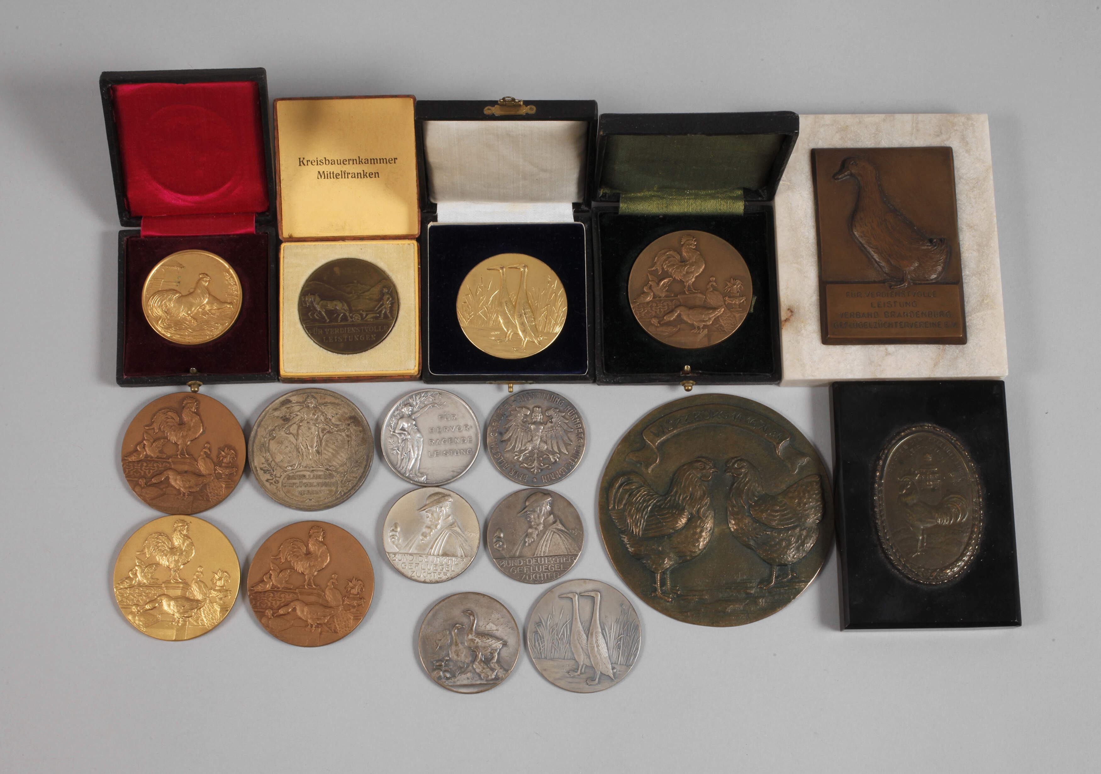 Konvolut Medaillen Geflügelzucht