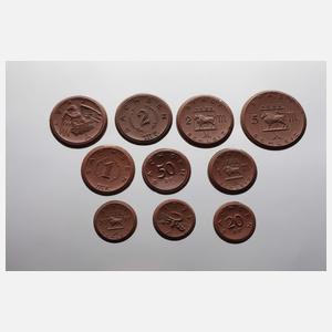 Medaillen und Münzen Böttgersteinzeug Meissen