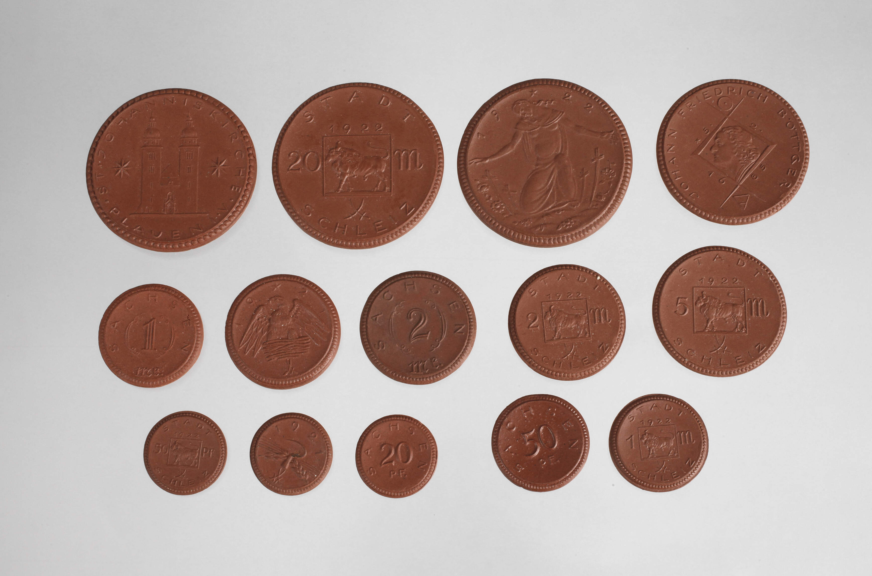 Medaillen und Münzen Böttgersteinzeug Meissen