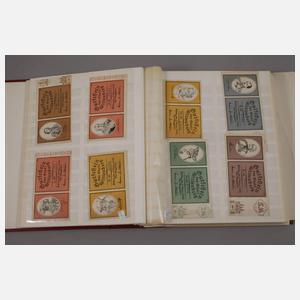 Zwei Alben Scheine, Notgeld und Rationsmarken