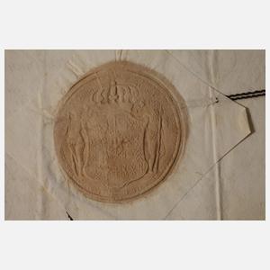 Majorspatent für einen Kapitän Herrn von Marwitz