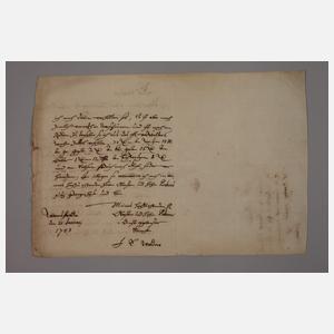 Brief eines Herrn von Waldow