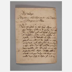 Brief eines Herrn von Waldow