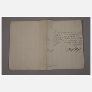 Brief von Friedrich Wilhelm I., König in Preußen