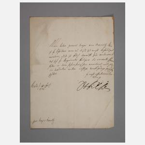 Brief von Friedrich Wilhelm I., König in Preußen