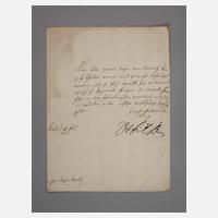 Brief von Friedrich Wilhelm I., König in Preußen111