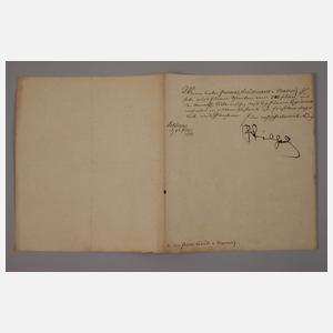 Brief von Friedrich Wilhelm I., König in Preußen