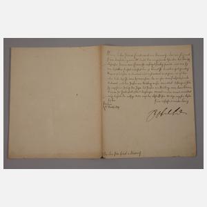 Brief von Friedrich Wilhelm I. König in Preußen