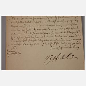 Brief von Friedrich Wilhelm I. König in Preußen