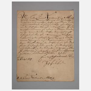 Brief von Friedrich Wilhelm I., König in Preußen