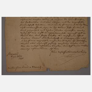 Brief Friedrich II., König in Preußen