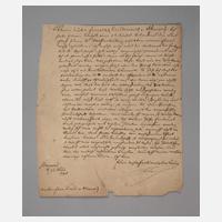 Brief Friedrich II., König in Preußen111