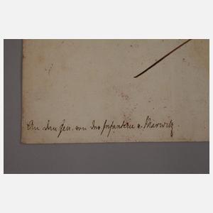 Brief Friedrich II., König in Preußen