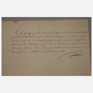 Brief Friedrich II., König in Preußen