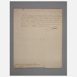 Brief Friedrich II., König in Preußen