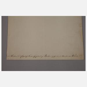 Brief Friedrich Wilhelm IV., König von Preußen