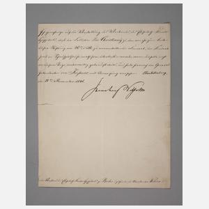Brief Friedrich Wilhelm IV., König von Preußen