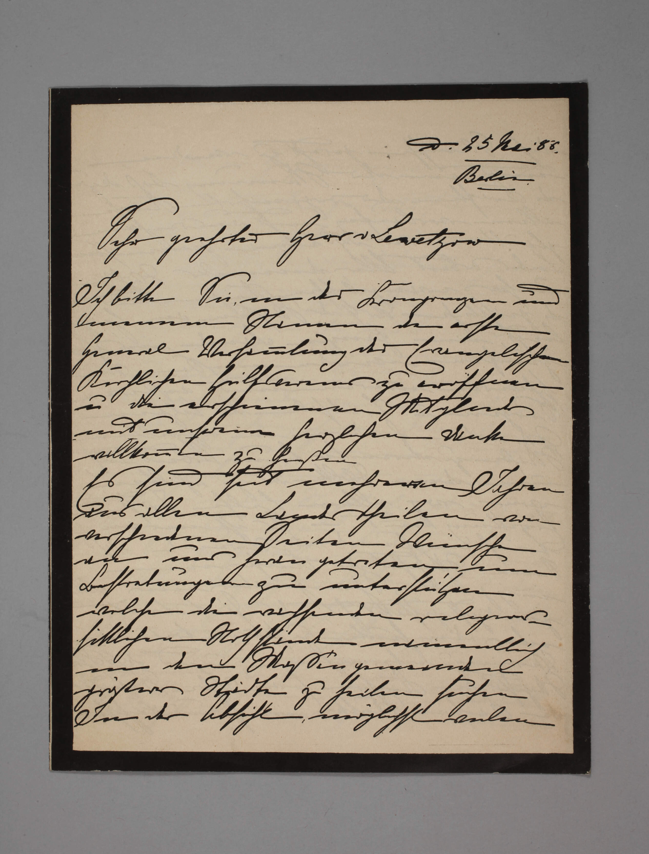 Brief Victoria, Kronprinzessin von Preußen