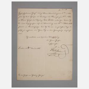 Brief Friedrich I., König von Preußen