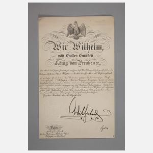 Ernennungsurkunde zum Rechnungsrat