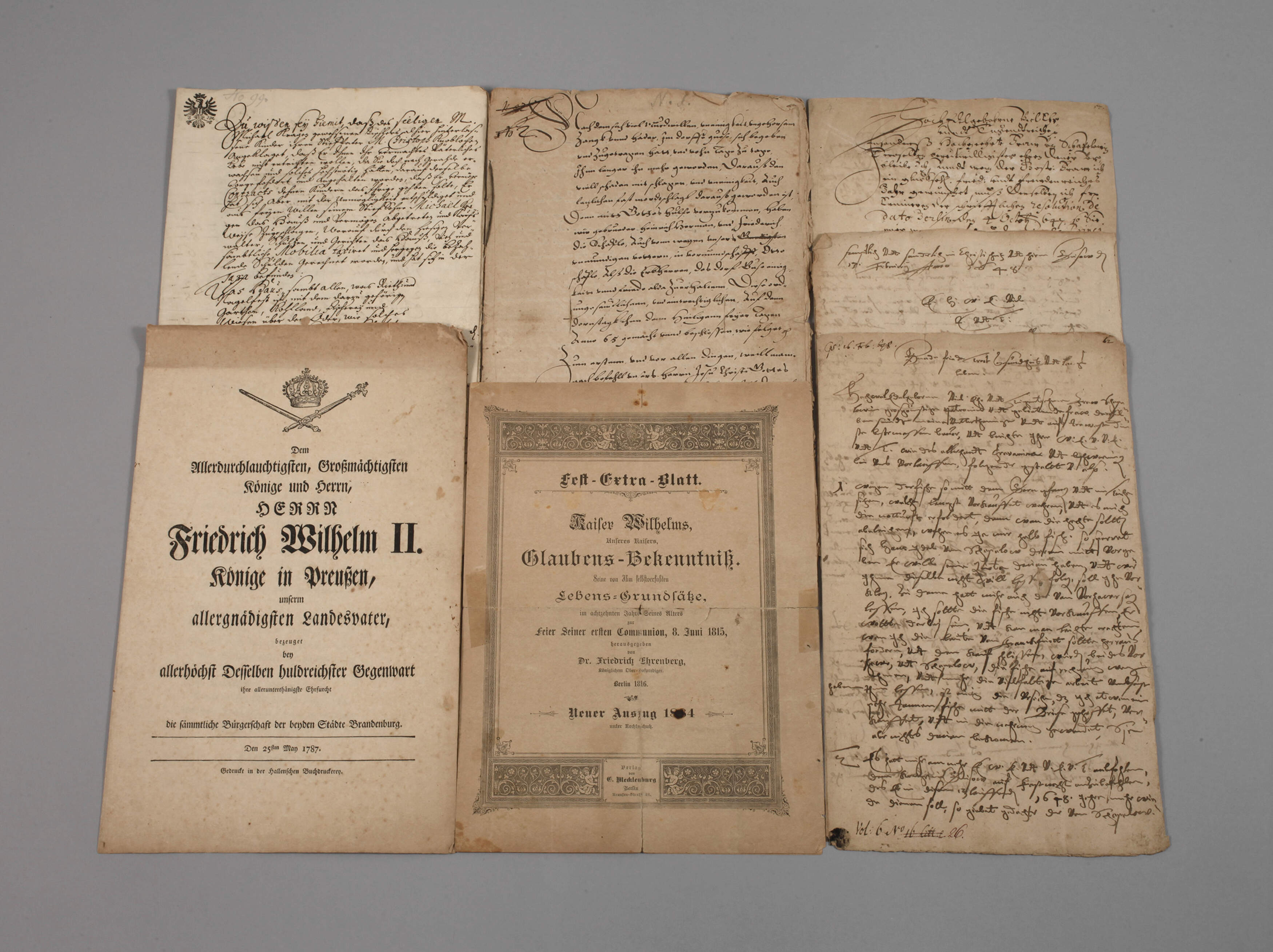 Konvolut historische Dokumente