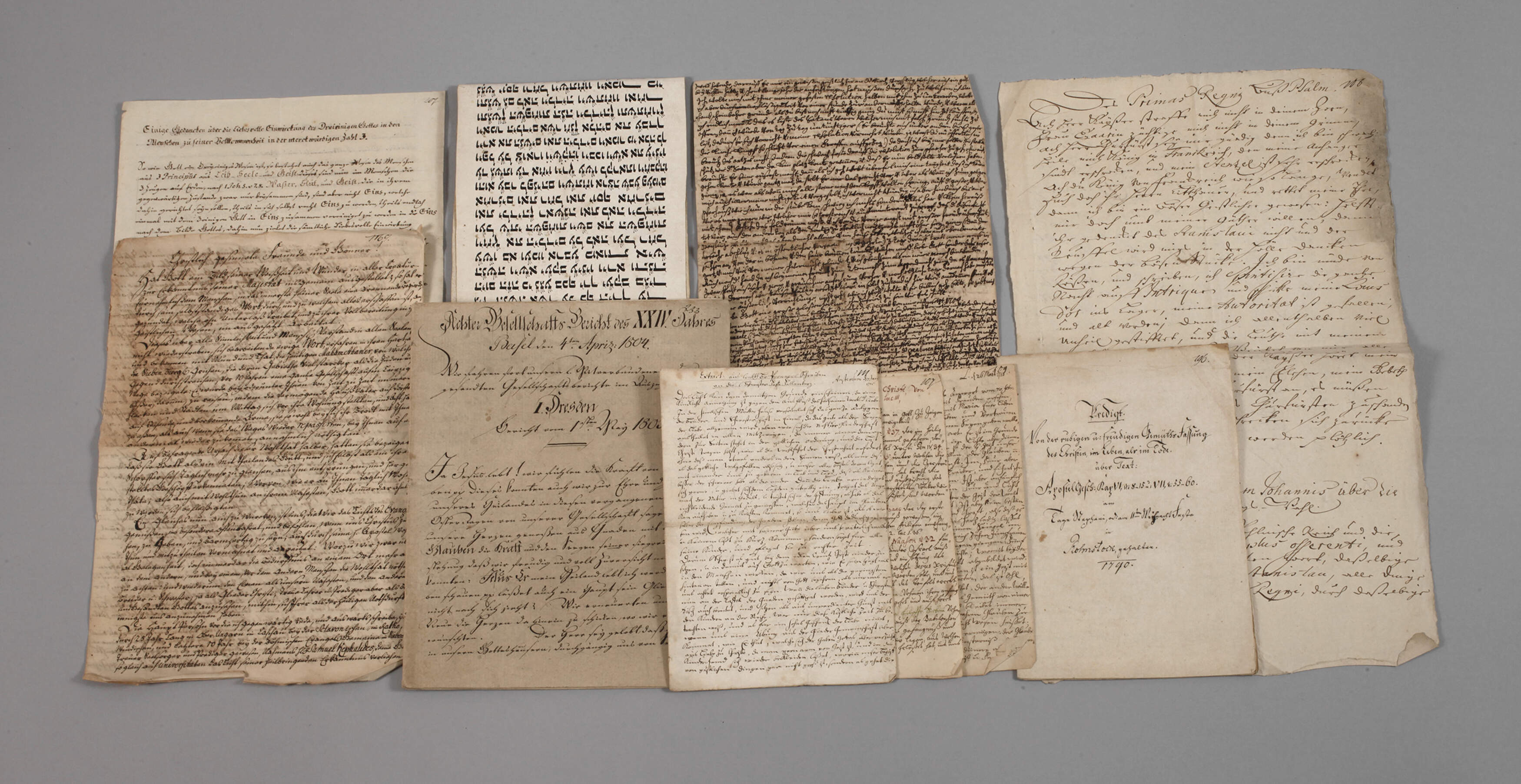 Konvolut historische religiöse Schreiben