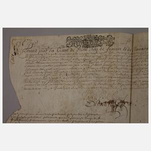 Konvolut französische Pergamenturkunden