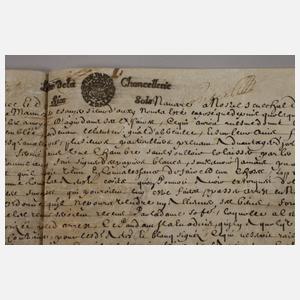 Konvolut französische Pergamenturkunden