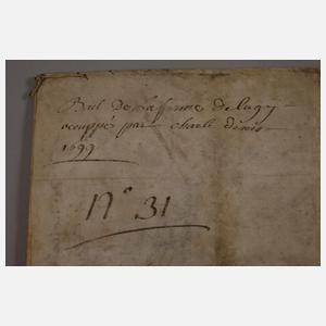 Konvolut französische Pergamenturkunden