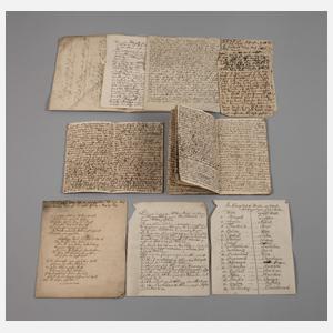 Konvolut historische Schriftstücke