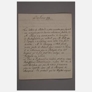 Konvolut französischer Schriftverkehr