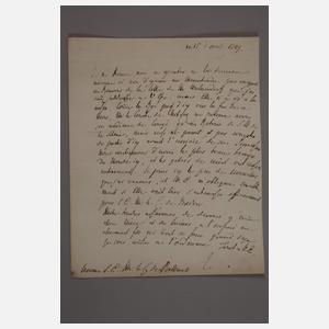 Konvolut französischer Schriftverkehr