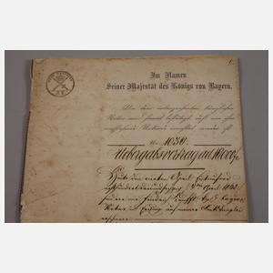 Konvolut historische Urkunden Bayern