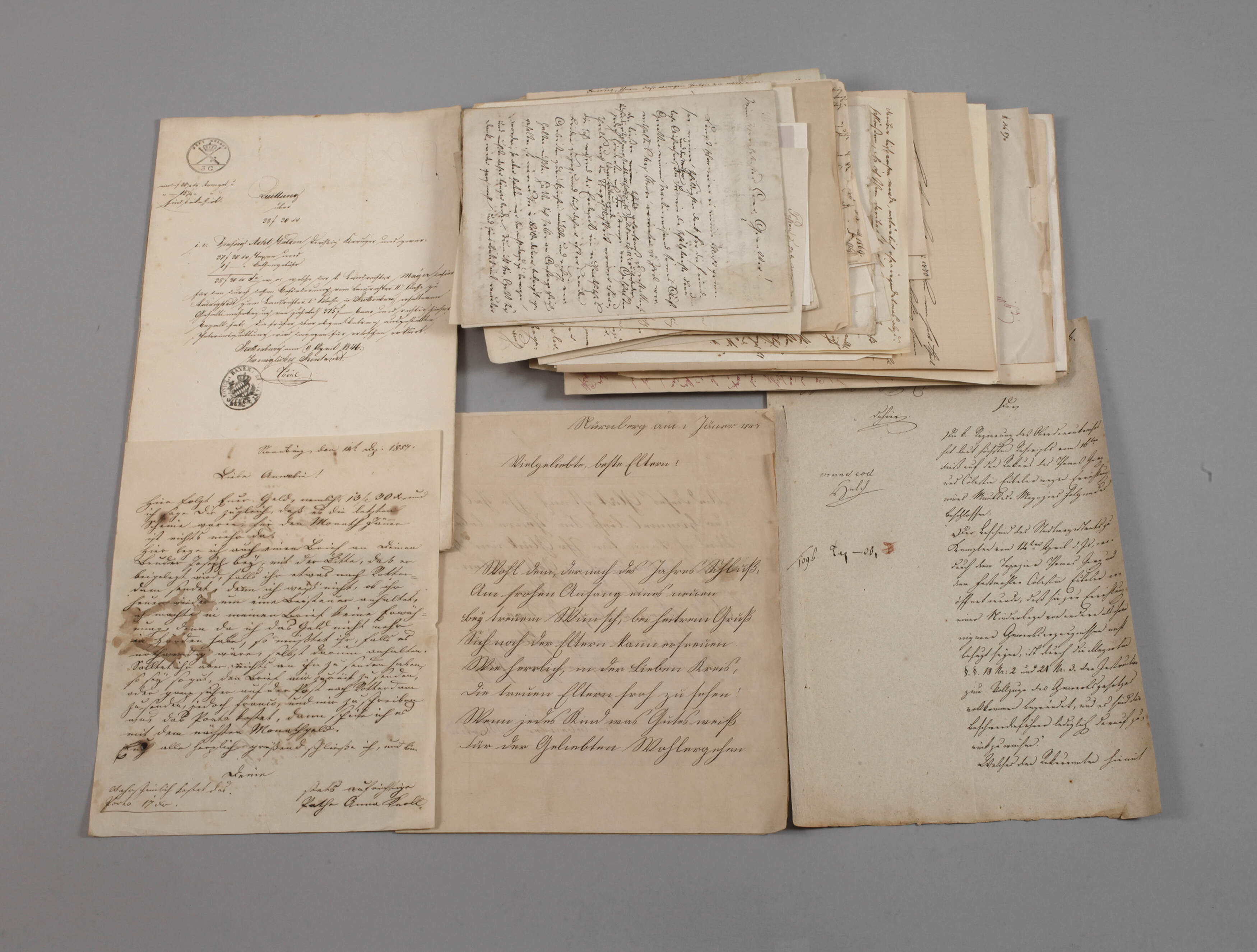 Konvolut historische Urkunden und Briefe