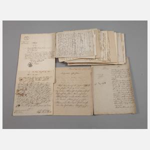 Konvolut historische Urkunden und Briefe