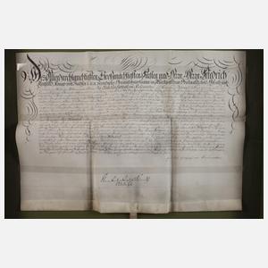 Brief an Friedrich August, König von Sachsen