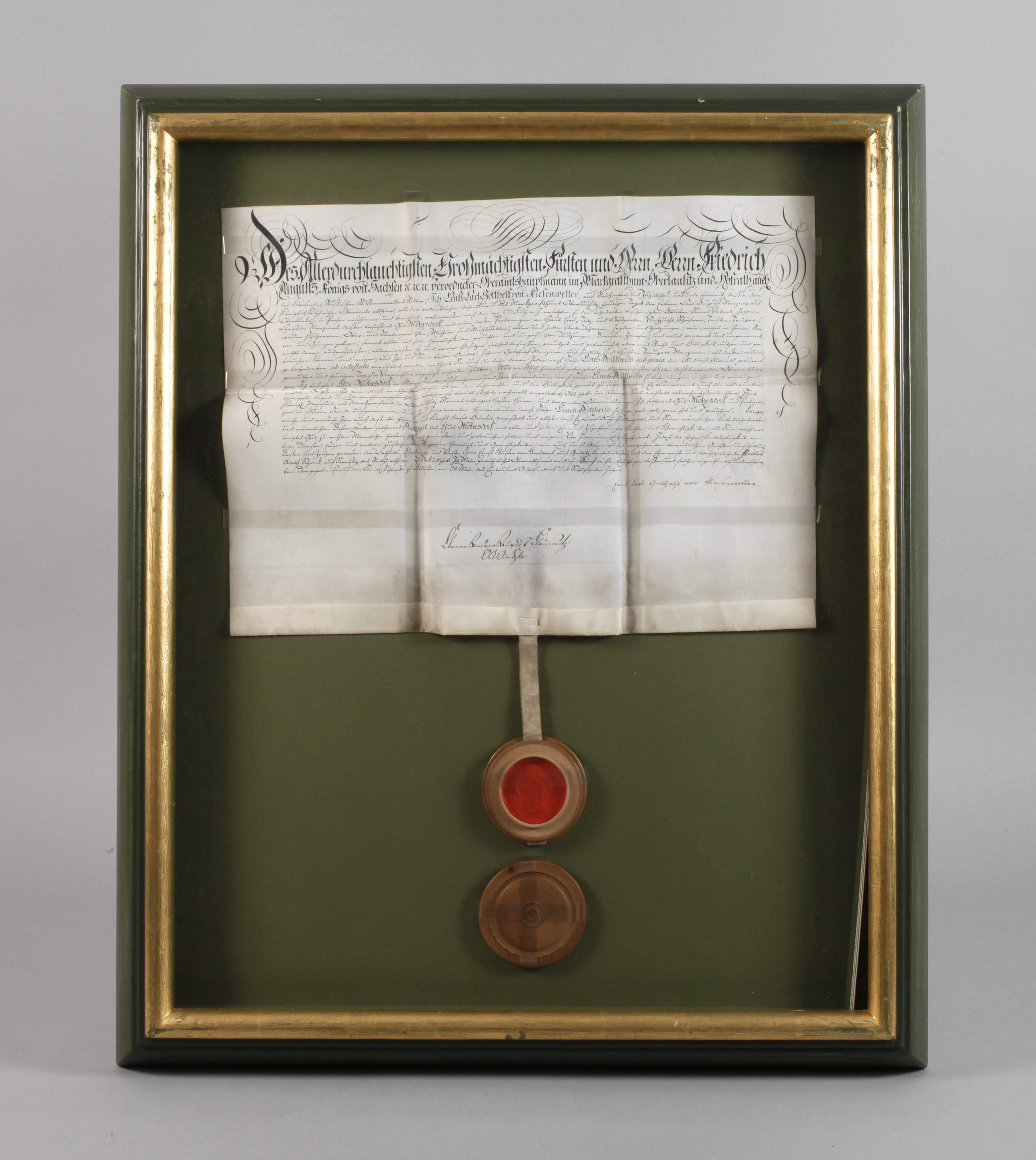 Brief an Friedrich August, König von Sachsen